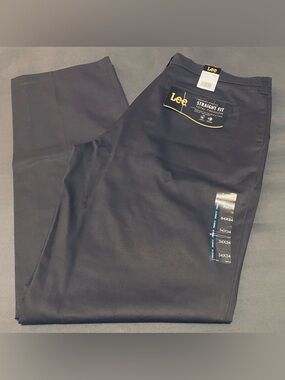 Lee Straight Fit Total Comfort Pants Charcoal Size 34x34 Men’s NWT